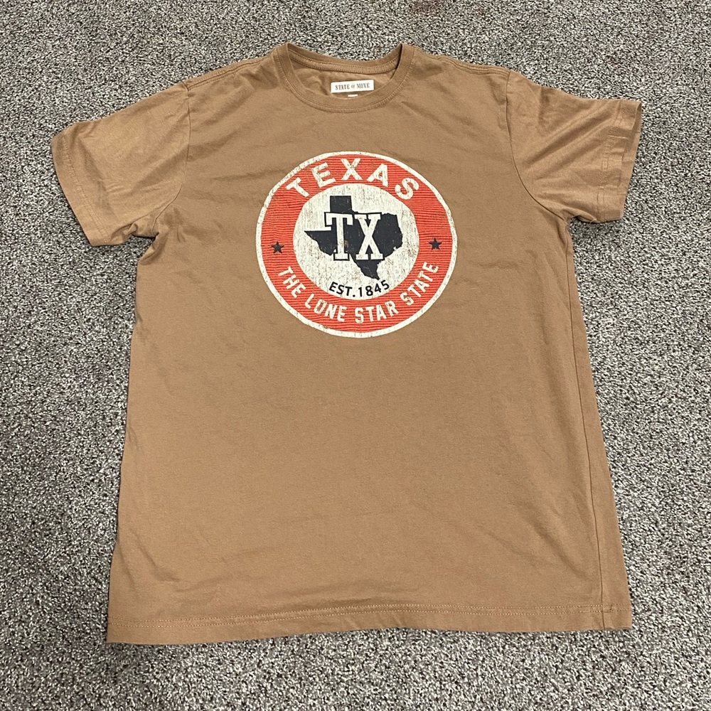 Brown “Texas State Of Mind” t shirt
